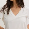 The Washed Cotton Vneck Tshirt