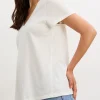 The Washed Cotton Vneck Tshirt