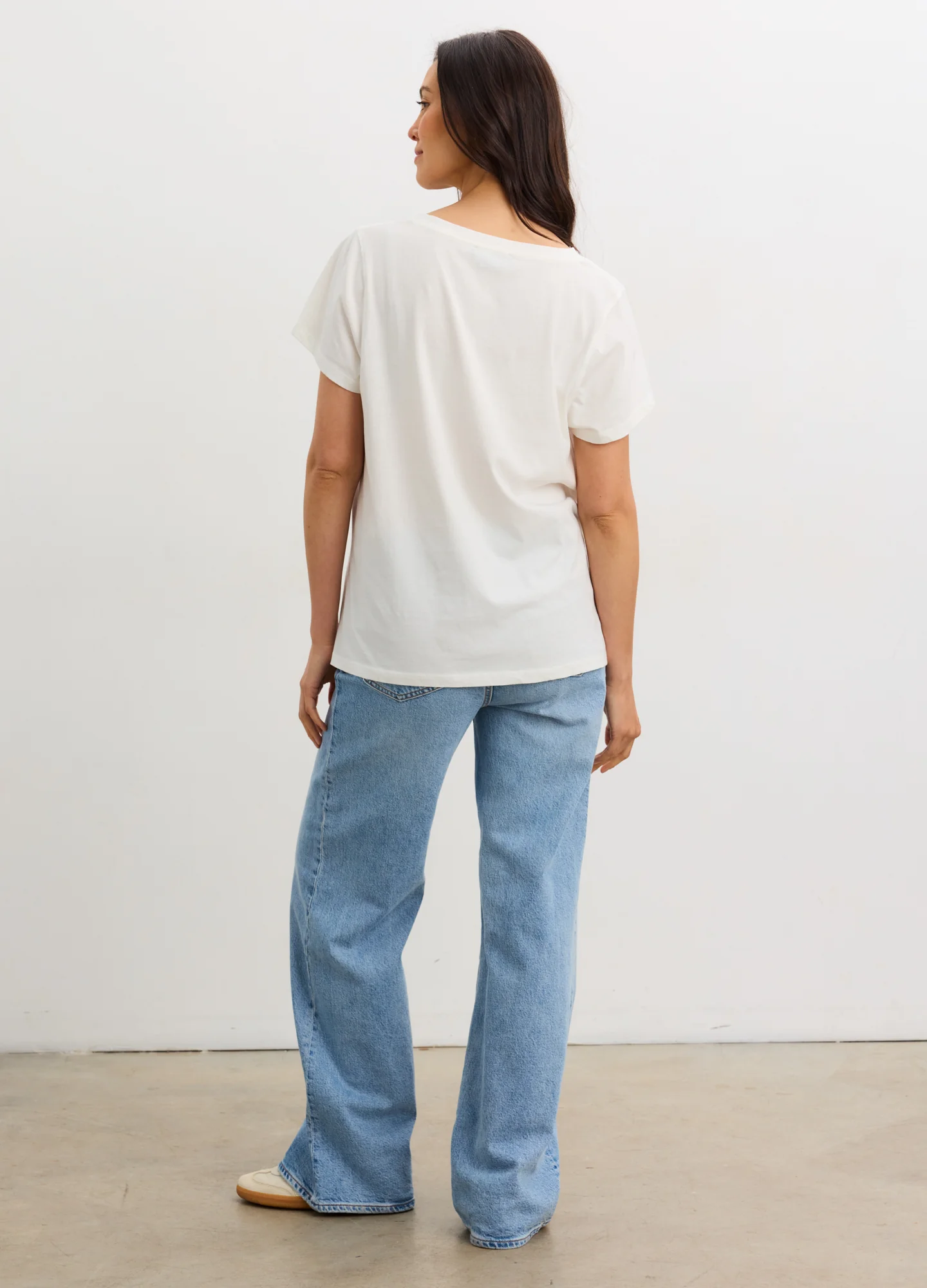 The Washed Cotton Vneck Tshirt