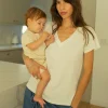 The Washed Cotton Vneck Tshirt