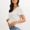 The Washed Cotton Vneck Tshirt