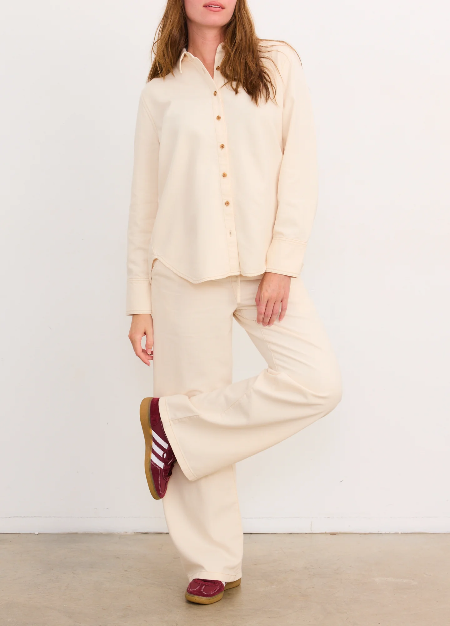 The Drapey Denim Wide Leg Pant