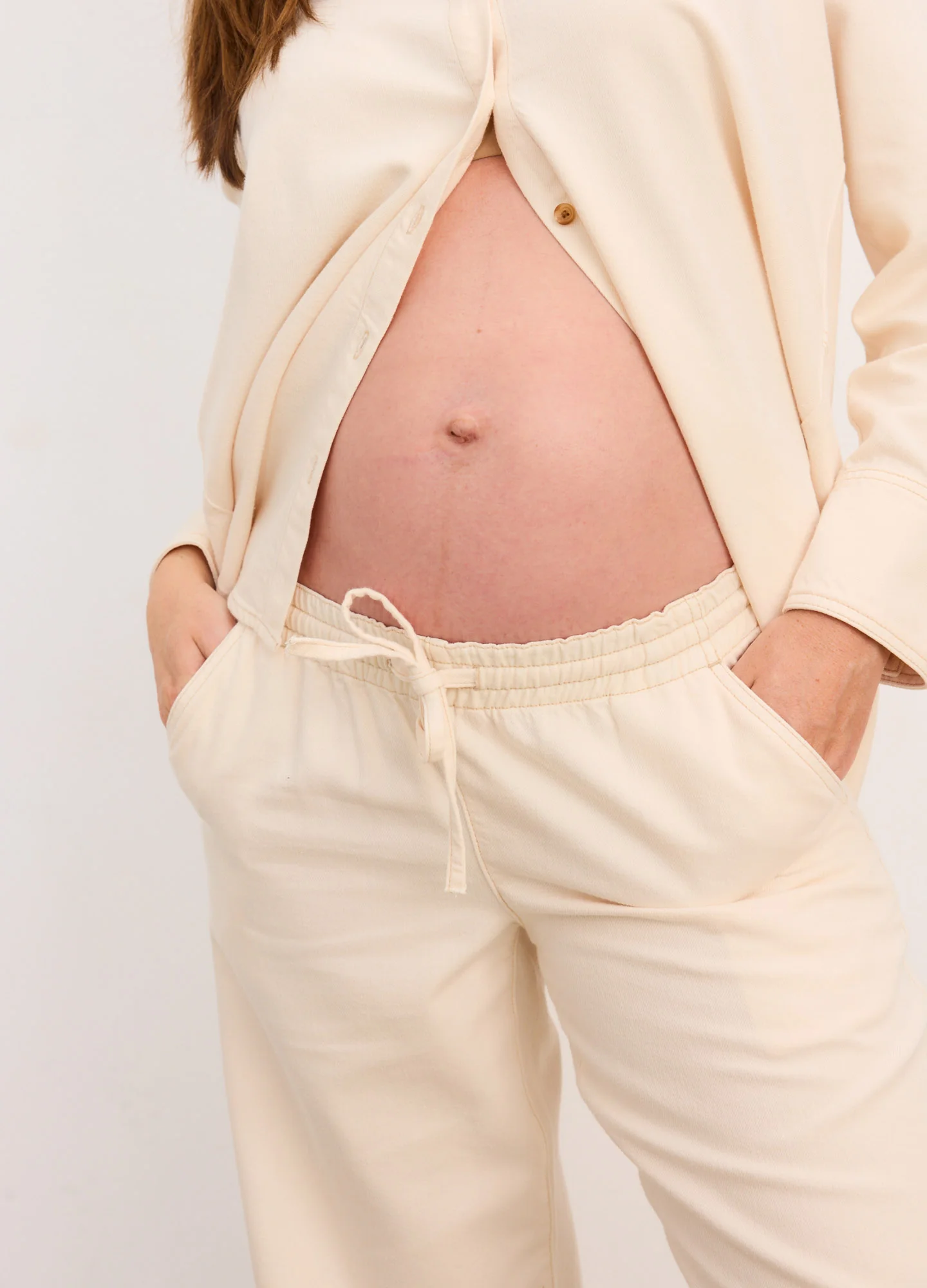 The Drapey Denim Wide Leg Pant