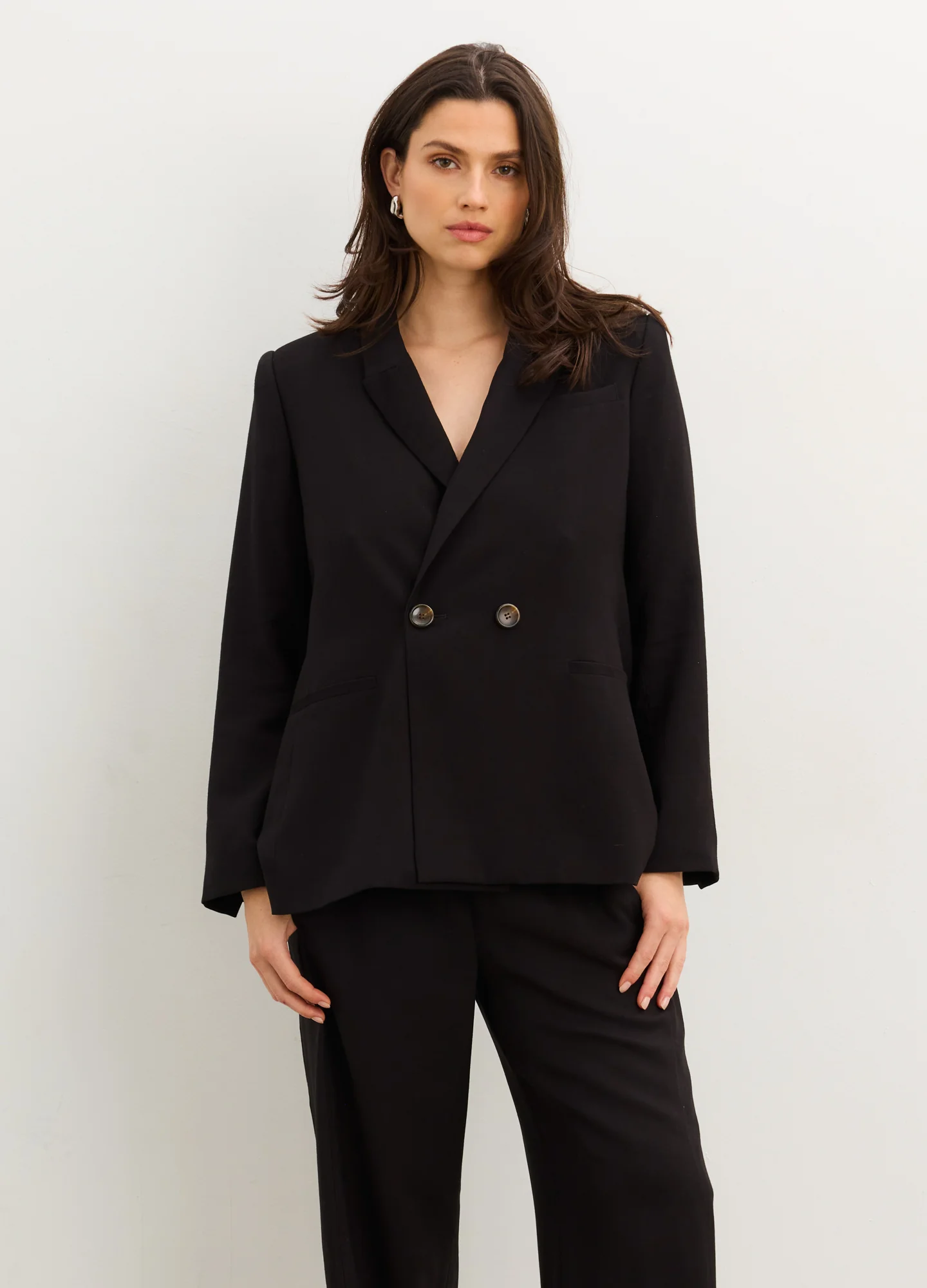 The Soft Tailored Twill Blazer