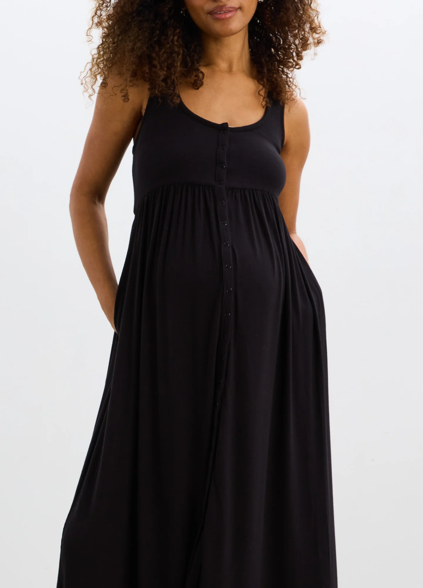 The Softest Rib Nursing Tank Dress