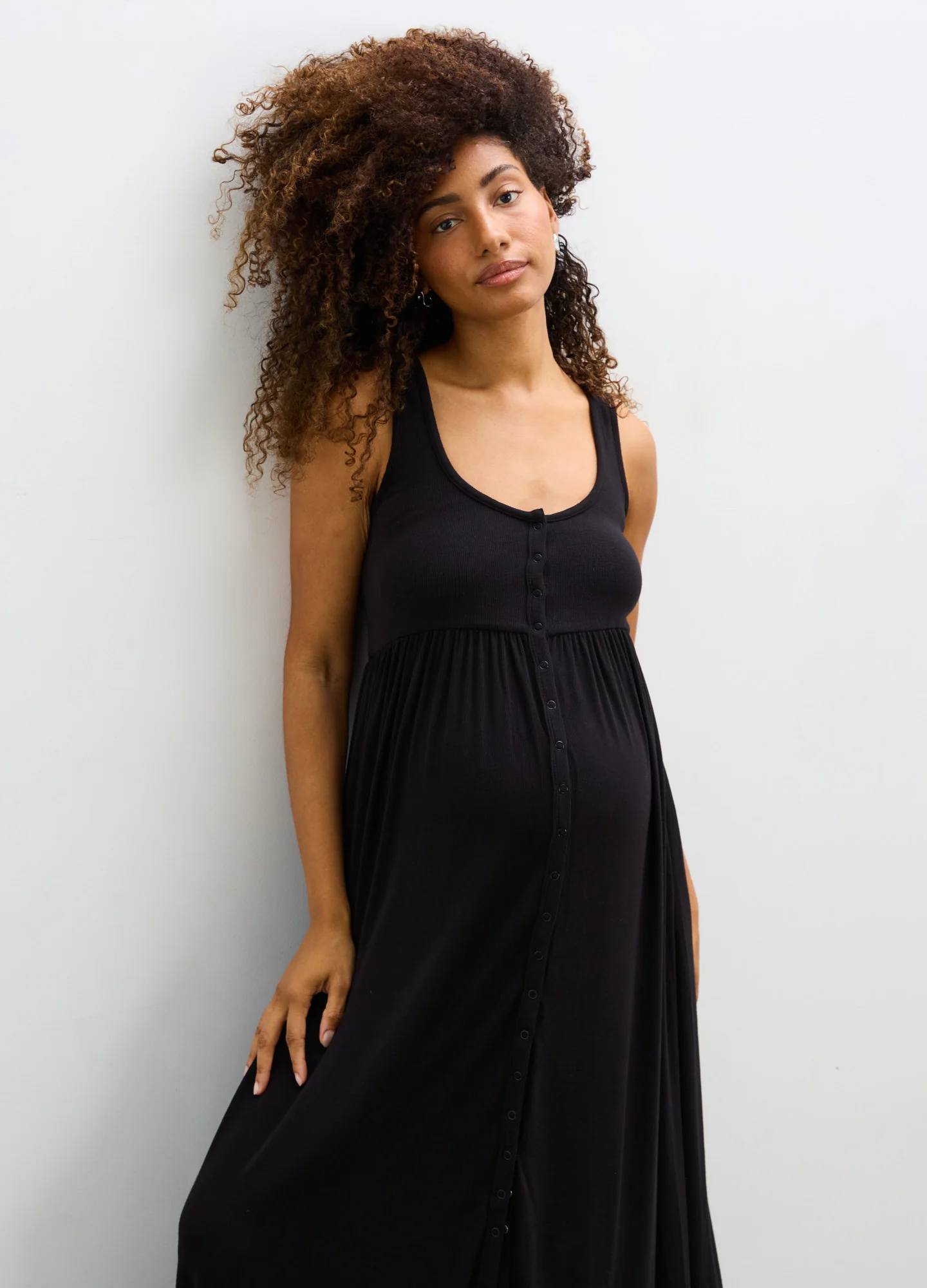 The Softest Rib Nursing Tank Dress