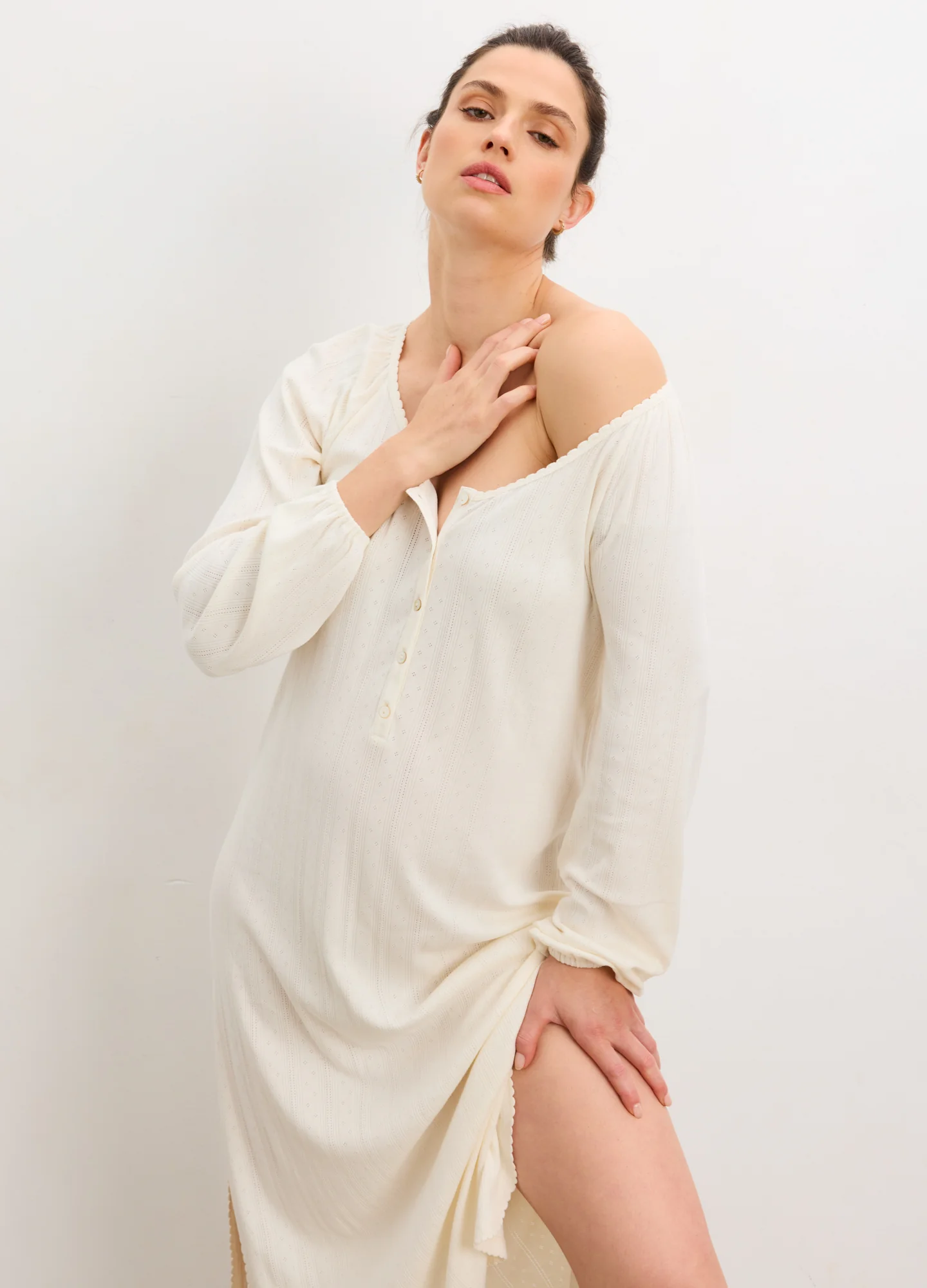 1233-the-long-sleeve-pointelle-nightgown-4.webp The Long Sleeve Pointelle Nightgown
