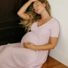 The Softest Rib Side Seam Nursing Maxi Dress