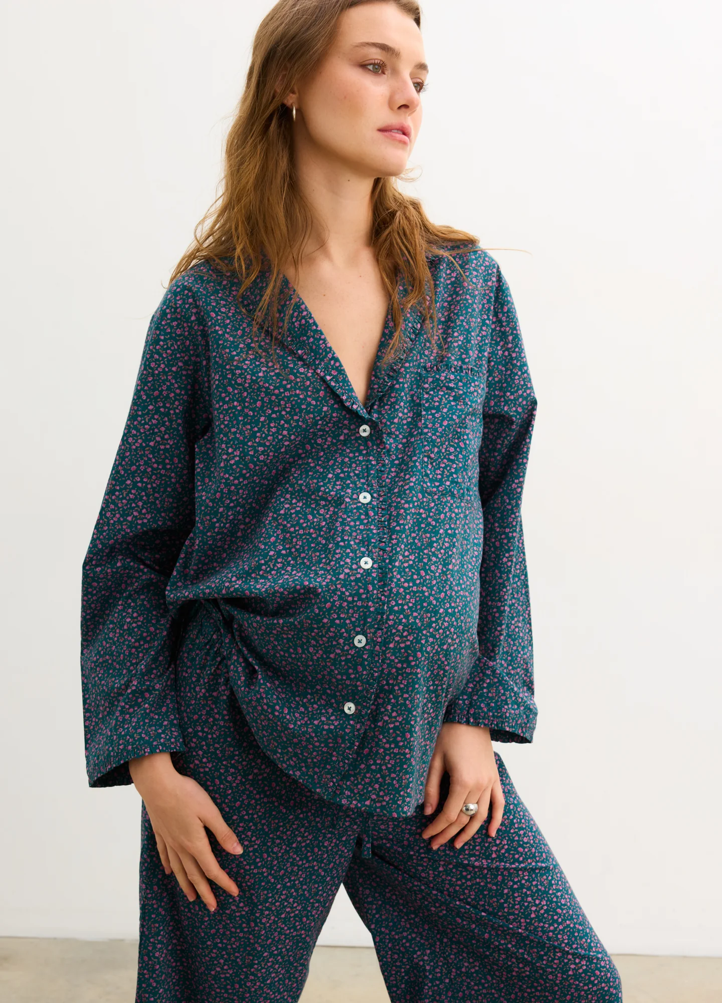 1309-the-ruffle-pj-buttondown-top-2.webp The Ruffle PJ Buttondown Top