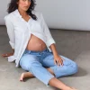 The Crop Maternity Jean