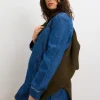 The Drapey Denim Mini Dress