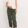 The Drapey Denim Barrel Pant