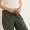 The Drapey Denim Barrel Pant