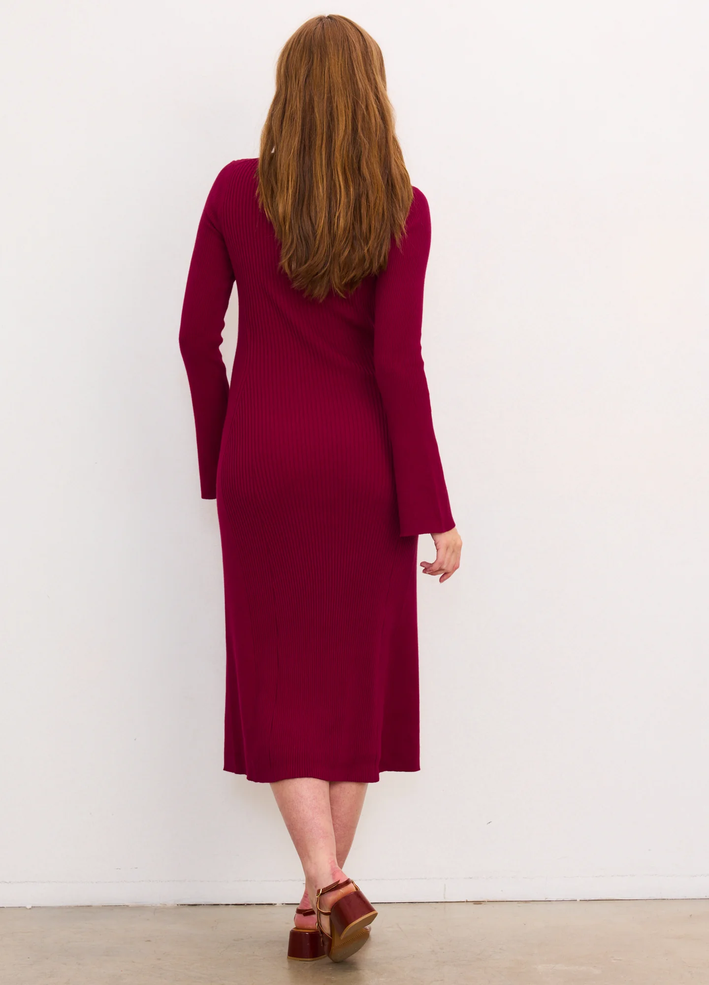 The Odette Ribbed Midi Dress