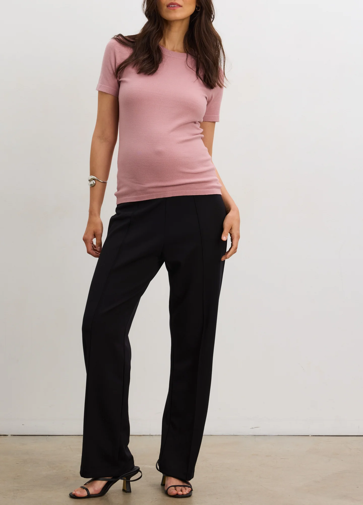 The Seamed Stretch Straight-Leg Work Pant