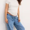 The Drapey Denim Barrel Pant