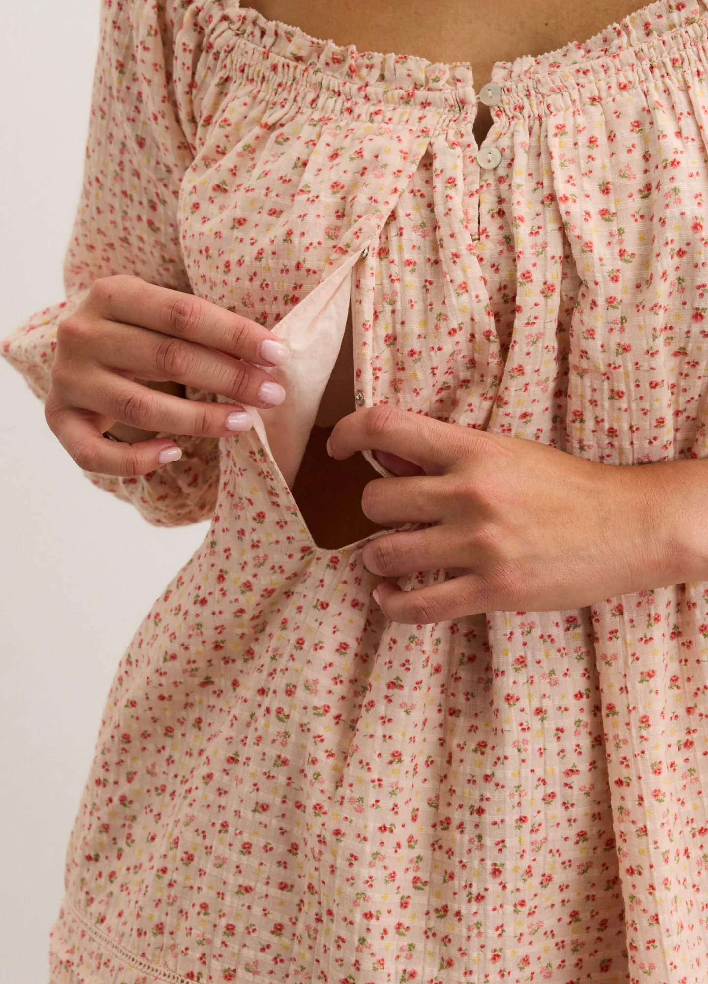 The Lottie Secret Nursing Mini Dress