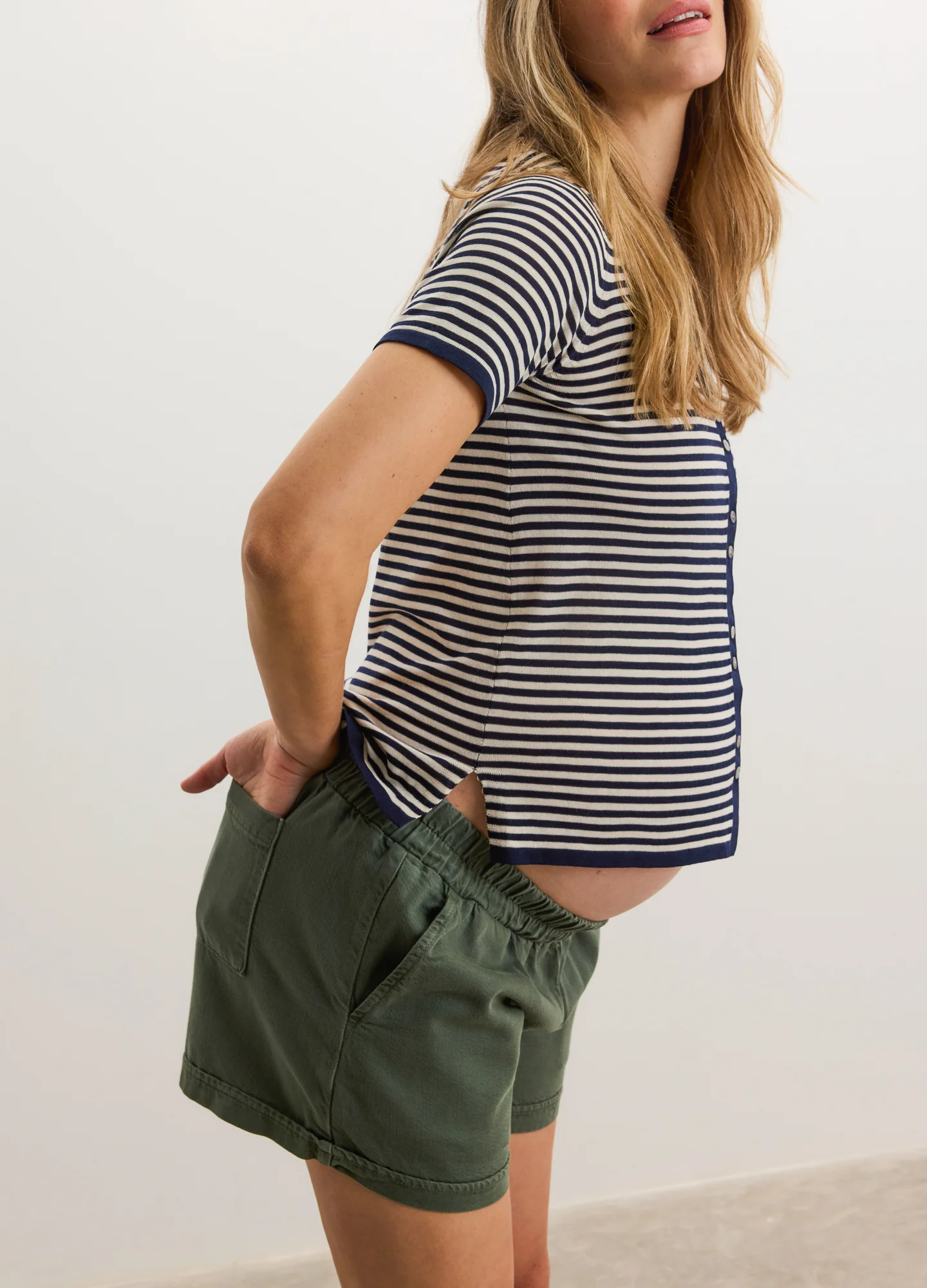 The Drapey Denim Short