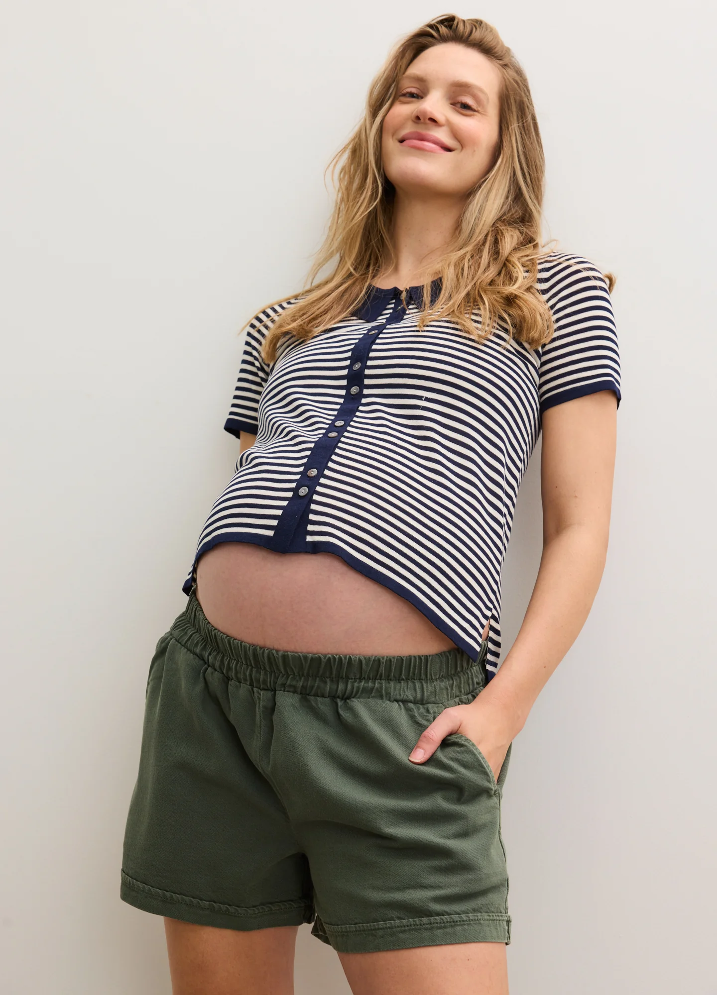 The Drapey Denim Short