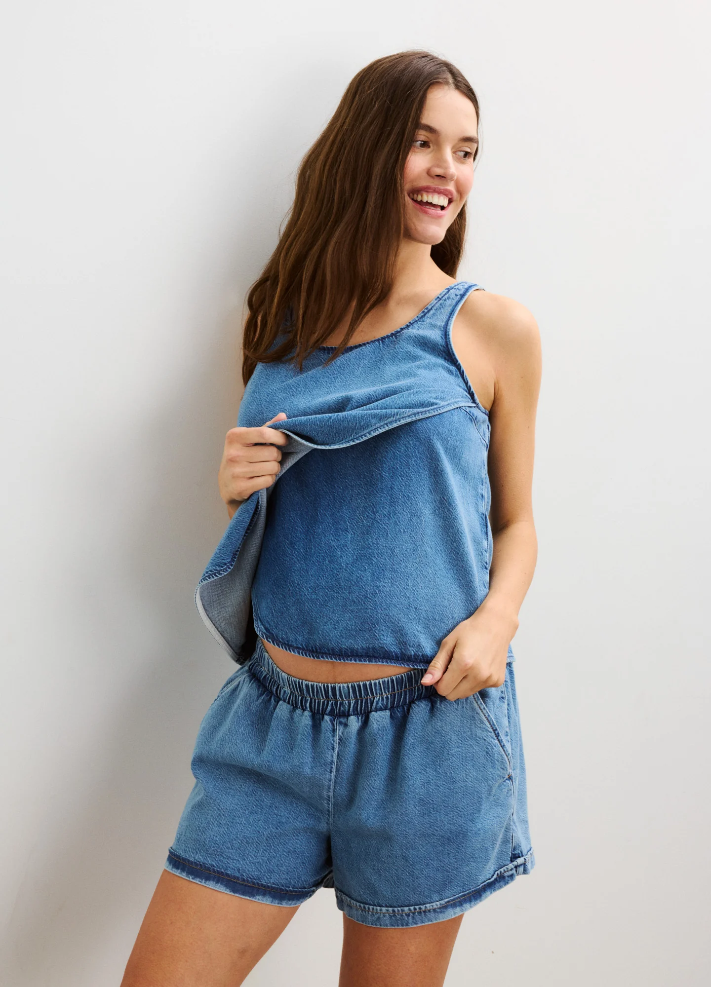 The Hailey Denim Top