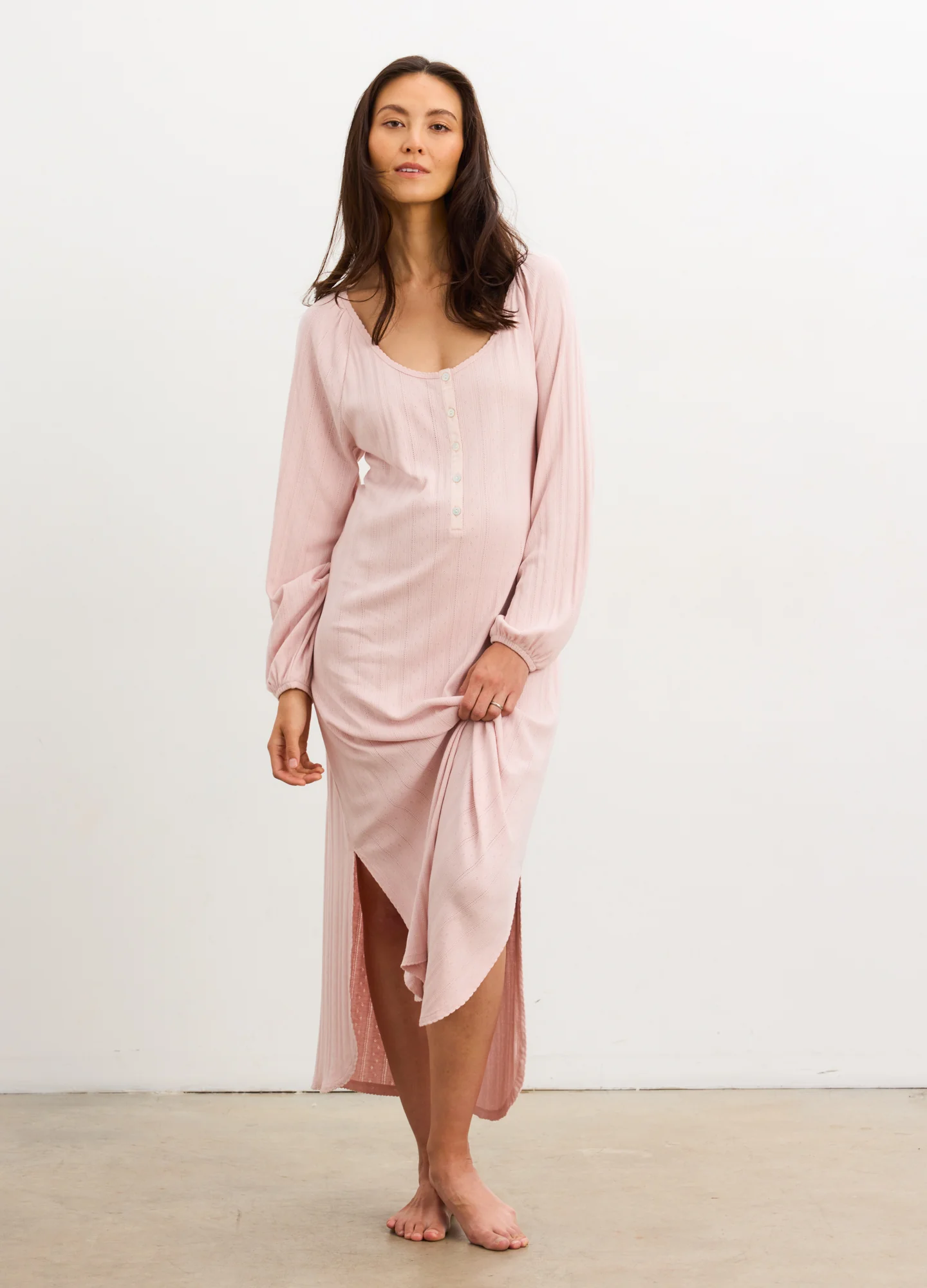 872-the-long-sleeve-pointelle-nightgown-2.webp The Long Sleeve Pointelle Nightgown