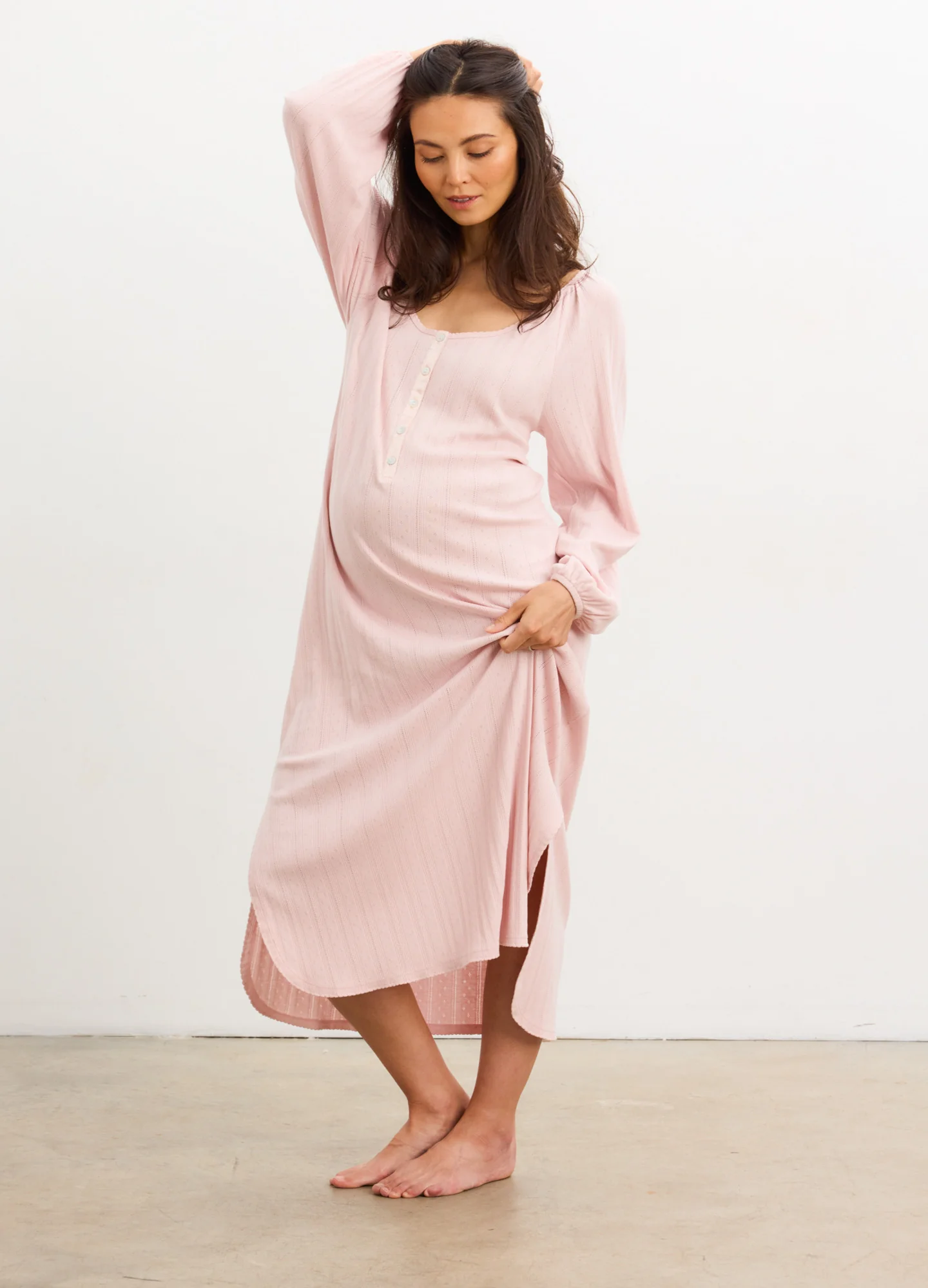 872-the-long-sleeve-pointelle-nightgown-5.webp The Long Sleeve Pointelle Nightgown
