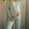 The Softest Rib Over Under Relaxed Pant
