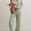 The Softest Rib Over Under Relaxed Pant