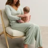 The Softest Rib Over Under Relaxed Pant